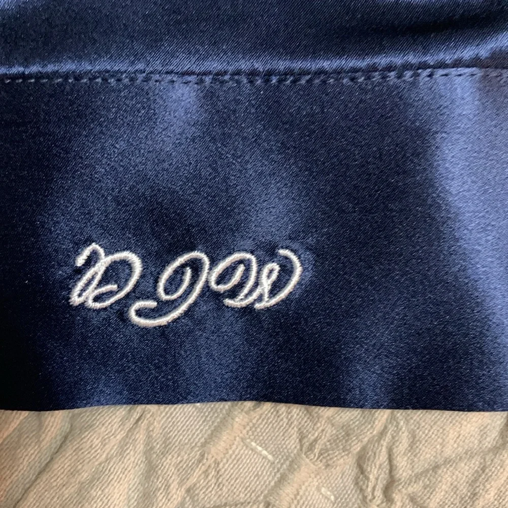 LILYSILK Women’s Basic Concealed Placket Silk Shirt Navy Blue XS Quiet Lux - Picture 4 of 15